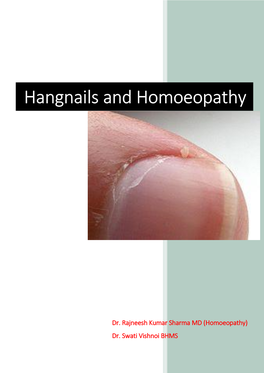 Hangnails and Homoeopathy