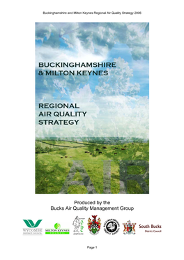 Bucks and Milton Keynes Regional Air Quality Strategy