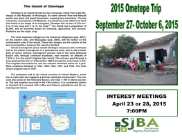 2015 Ometepe Mission Trip