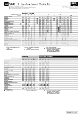 560 Laurenburg – Holzappel – Altendiez – Diez