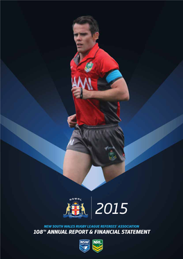 2015 NSWRL Referees Association Annual Report