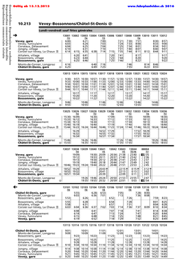 10.213 Vevey–Bossonnens/Châtel-St-Denis Û
