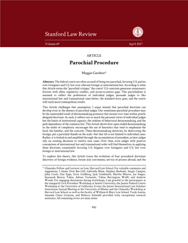 Stanford Law Review