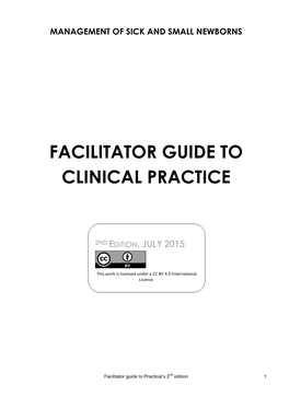 MSSN Facilitator Manual for Clinical Practice