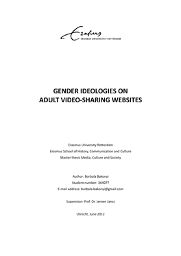 Gender Ideologies on Adult Video-Sharing Websites
