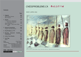 Chessproblems.Ca Bulletin Iissue 5I ORIGINALS 2015 Informal Tourney