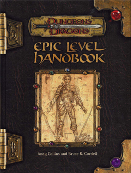 Epic Level Handbook Andy Collins and Bruce R