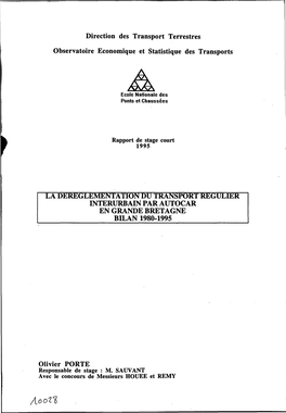 Direction Des Transport Terrestres Observatoire Economique Et Statistique Des Transports