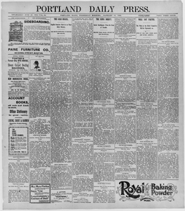 Portland Daily Press: January 15, 1896
