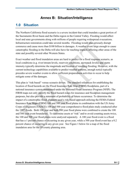 Northern California Catastrophic Flood Response Plan