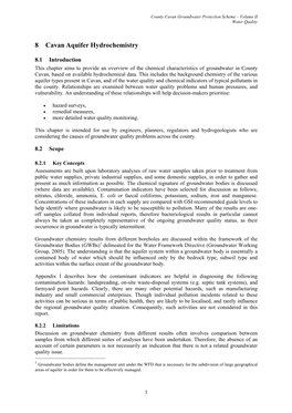 8 Cavan Aquifer Hydrochemistry