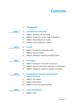 CLASS 1 Phonetics and Phonology