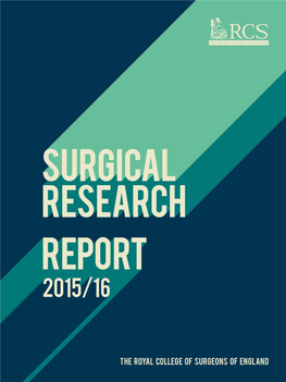 Surgical Research Report 2015-16
