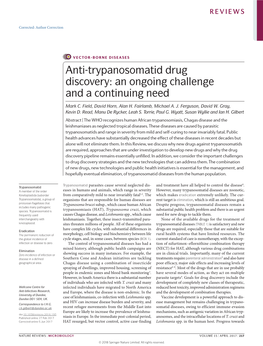 Anti-Trypanosomatid Drug Discovery: an Ongoing Challenge and a Continuing Need