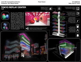 Arch 384: Competitions Elective Pavel Tsolov ID