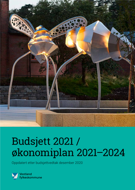 Budsjett 2021 / Økonomiplan 2021–2024 Oppdatert Etter Budsjettvedtak Desember 2020 Budsjett 2021 / Økonomiplan 2021–2024