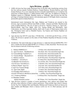 Agra Division - Profile 1