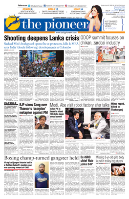 Shooting Deepens Lanka Crisis