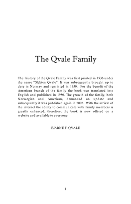 A Qvale Family Book