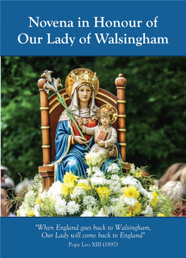 Novena in Honour of Our Lady of Walsingham