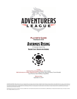 D&D Adventurers League Player's Guide