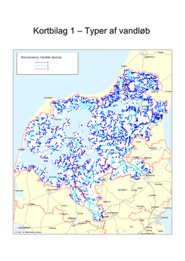 Kortbilag 1 – Typer Af Vandløb