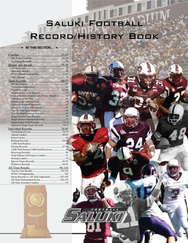 Saluki Football Record/History Book