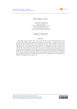 The Solar Cycle