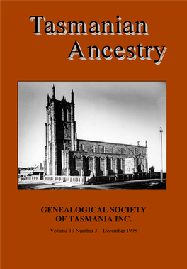 Genealogical Society of Tasmania Inc