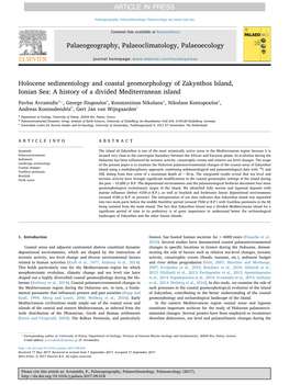 Holocene Sedimentology and Coastal Geomorphology of Zakynthos Island, Ionian Sea: a History of a Divided Mediterranean Island