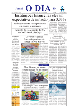 Instituições Financeiras Elevam Expectativa De Inflação Para 3,33%