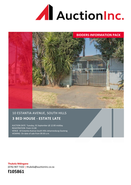 10 Estantia Avenue, South Hills 3 Bed House - Estate Late