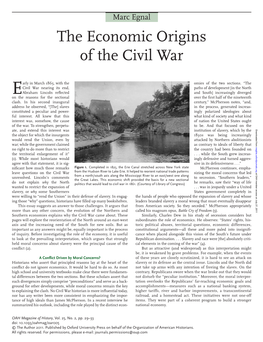 The Economic Origins of the Civil War