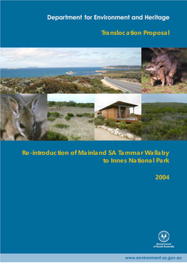 Re-Introduction of Mainland SA Tammar Wallaby to Innes National Park