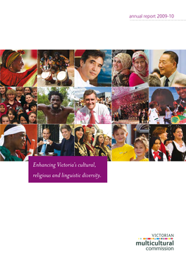 Enhancing Victoria's Cultural, Religious and Linguistic Diversity