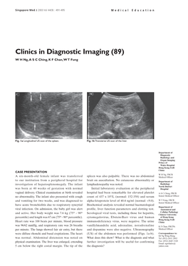 Clinics in Diagnostic Imaging (89) W H Ng, a S C Ching, K F Chan, W T Fung