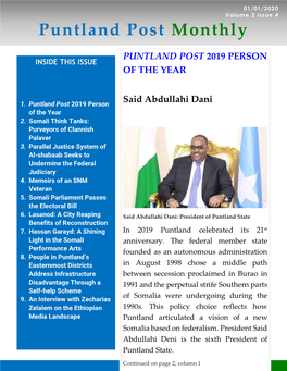 Puntland Post Monthly