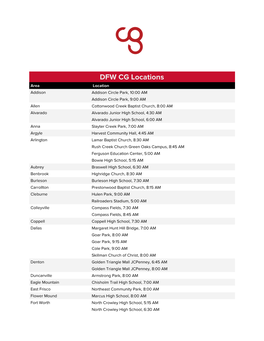 Memorial Day 2019 Locations