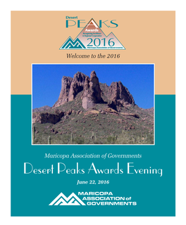 2016 Desert Peaks Awards Program