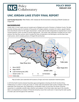 Unc Jordan Lake Study Final Report