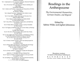 Readings in the Anthropocene