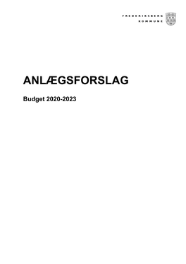 Anlægsforslag 2020 Ny