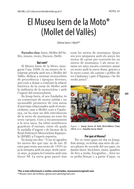 El Museu Isern De La Moto (Mollet Del Vallès), Pàg