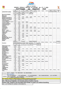 Partenze Da Trapani Per 5.30 7