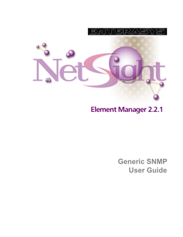 Generic SNMP User's Guide