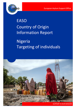 EASO Country of Origin Information Report Nigeria Targeting of Individuals