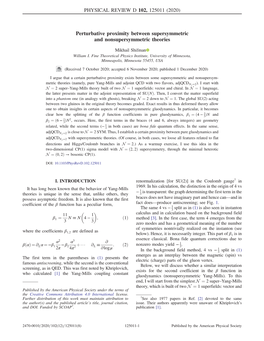 Perturbative Proximity Between Supersymmetric and Nonsupersymmetric Theories