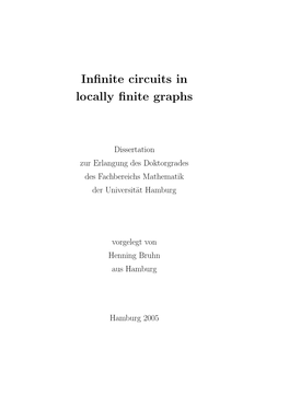Infinite Circuits in Locally Finite Graphs