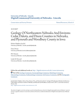 Geology of Northeastern Nebraska and Environs