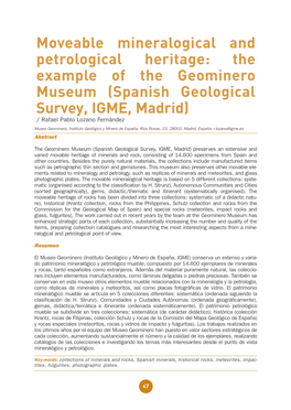 Spanish Geological Survey, IGME, Madrid